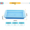 excellent rectangle multipurpose plastic sieve with tray